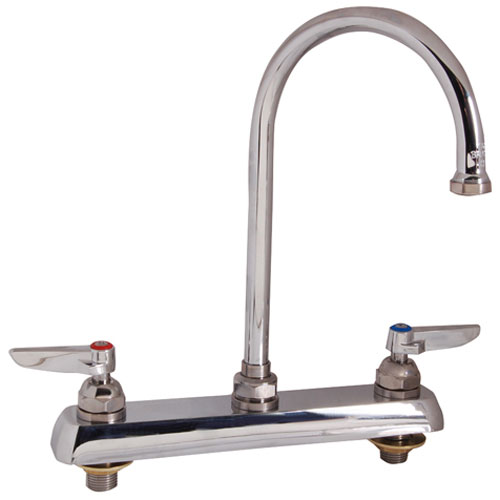 (image for) T&S Brass 1142 FAUCET,8"DECK , GSNK,LEADFREE